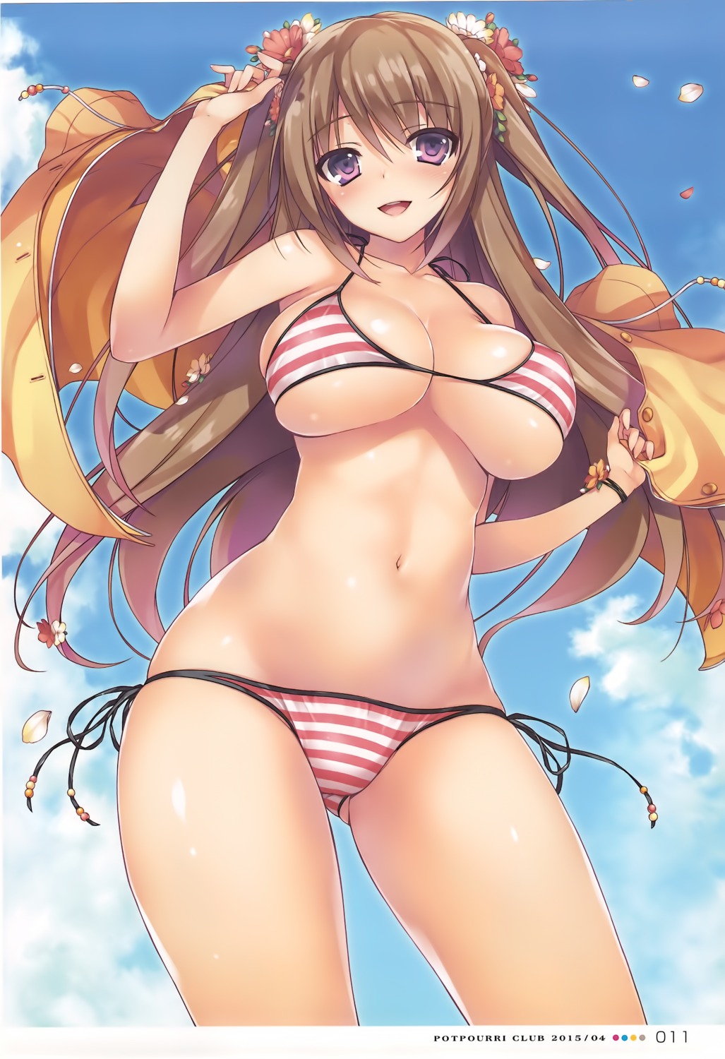 bikini cleavage erect_nipples swimsuits tomose_shunsaku underboob