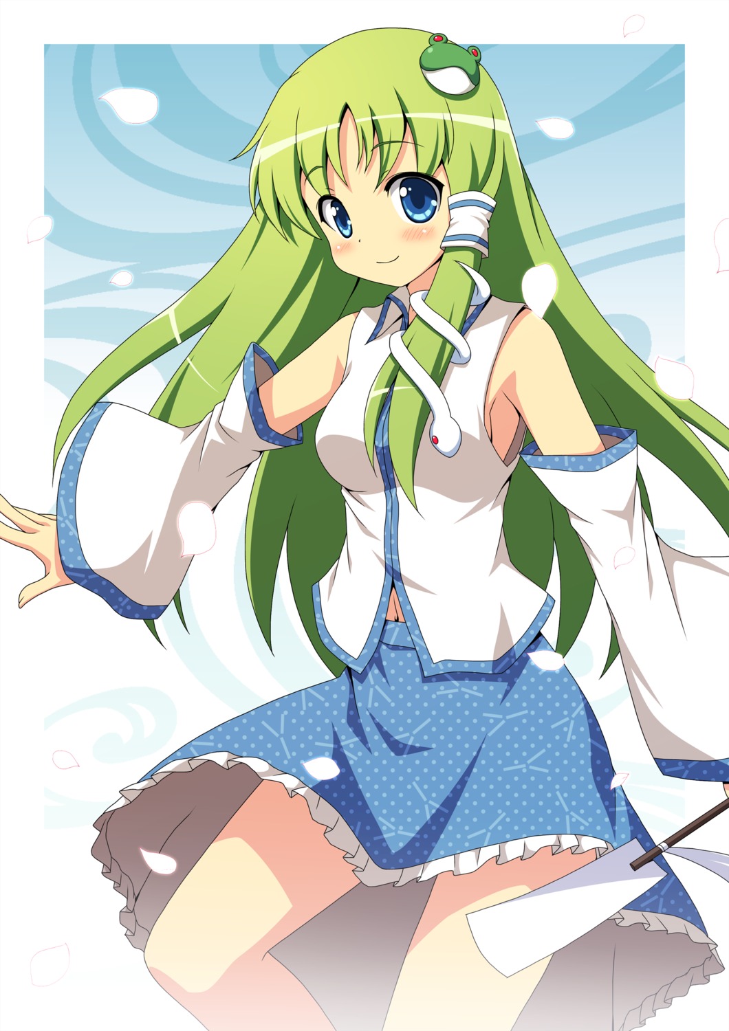 kochiya_sanae touhou yamasan