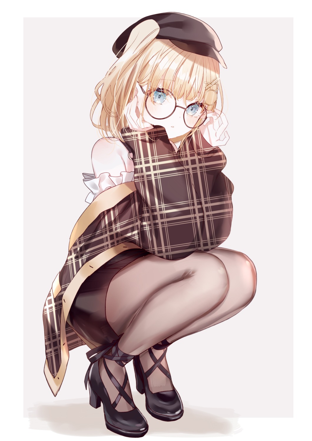 heels hololive hololive_english megane misumi pantyhose watson_amelia