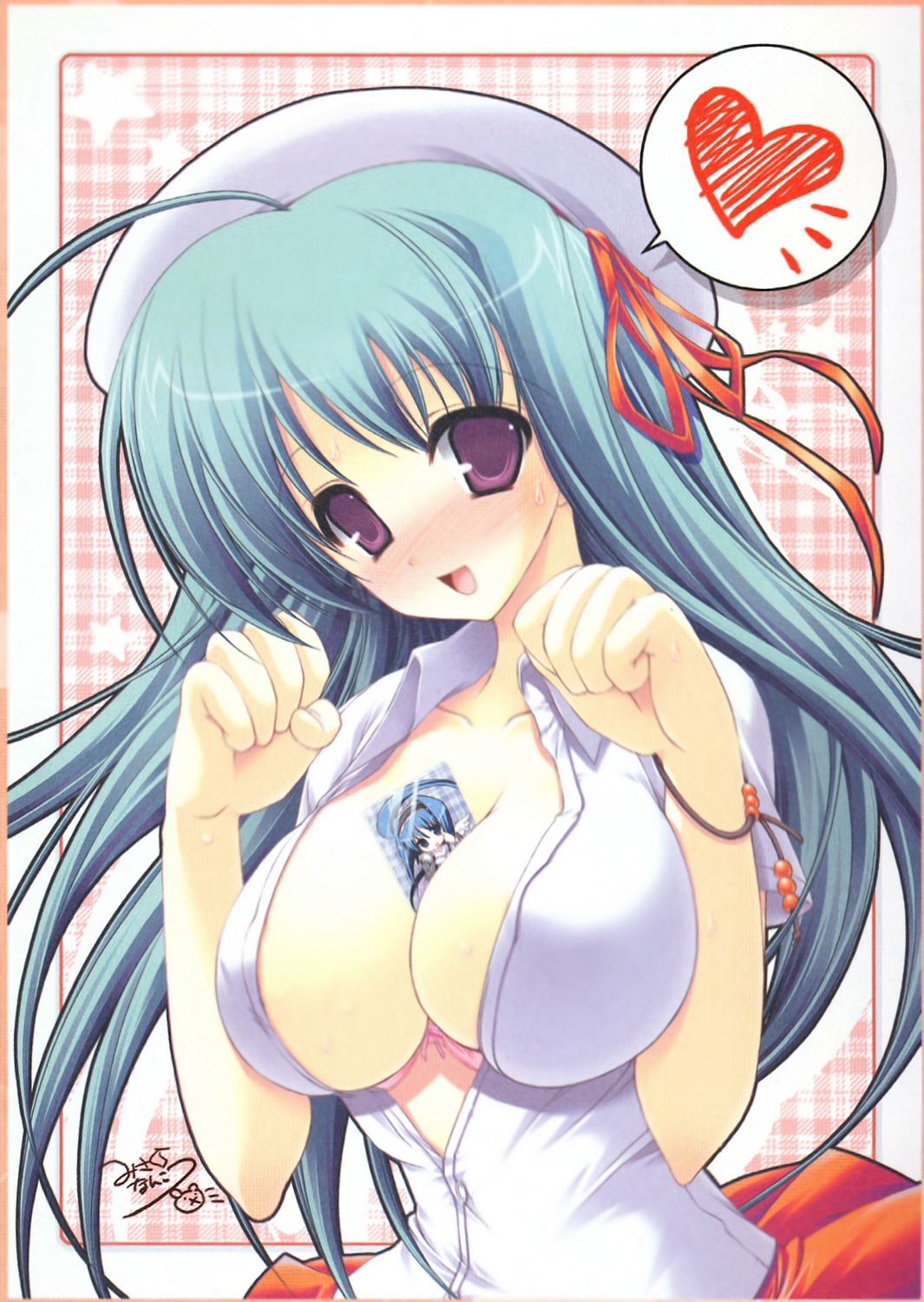 cleavage misakura_nankotsu open_shirt