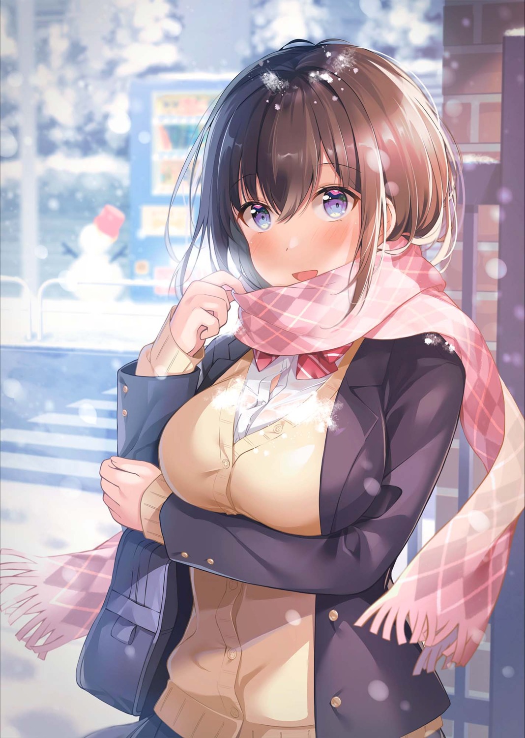 see_through seifuku shiro_kuma_shake sweater