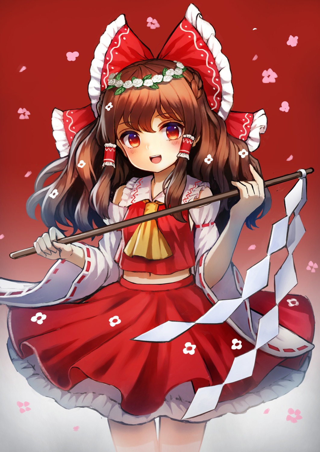 hakurei_reimu miko pyonsuke_(pyon2_mfg) touhou