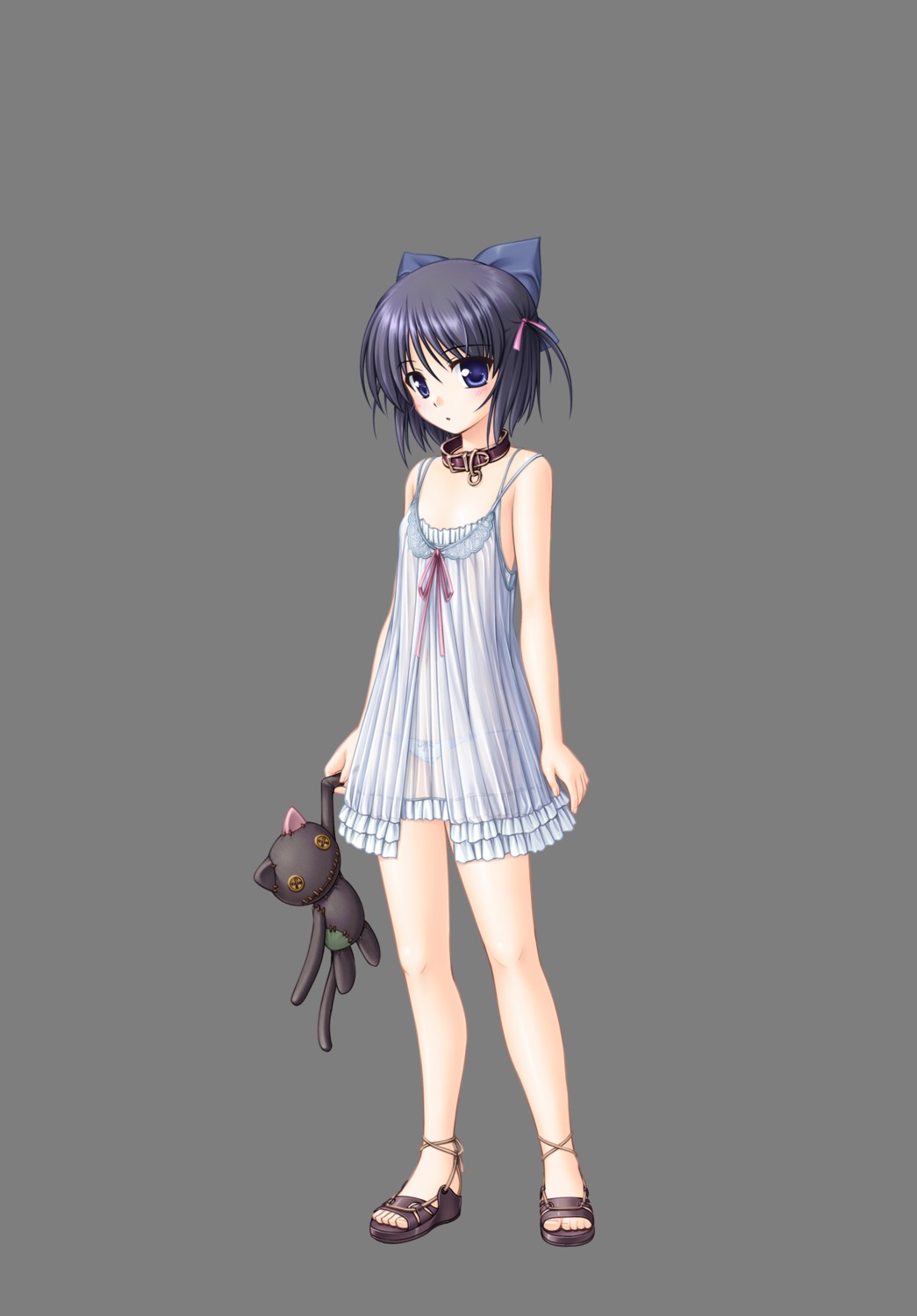 aiyoku_no_eustia bekkankou bra dress iris loli pantsu see_through string_panties summer_dress transparent_png