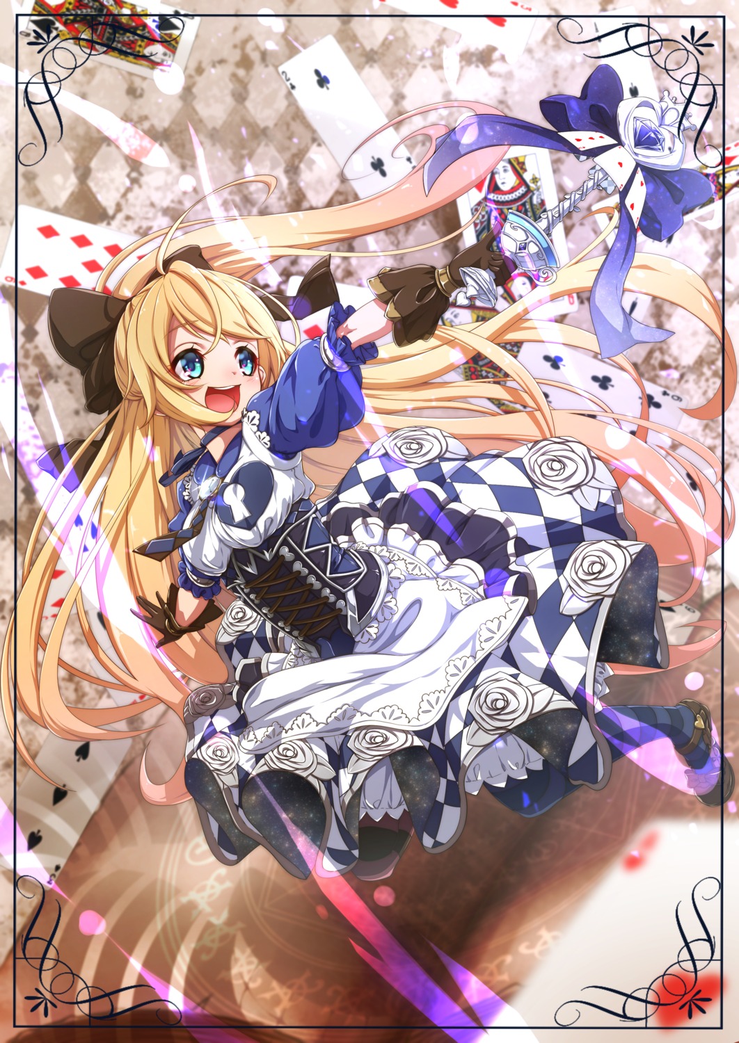 alice alice_in_wonderland dress heels pantyhose takatun23 weapon