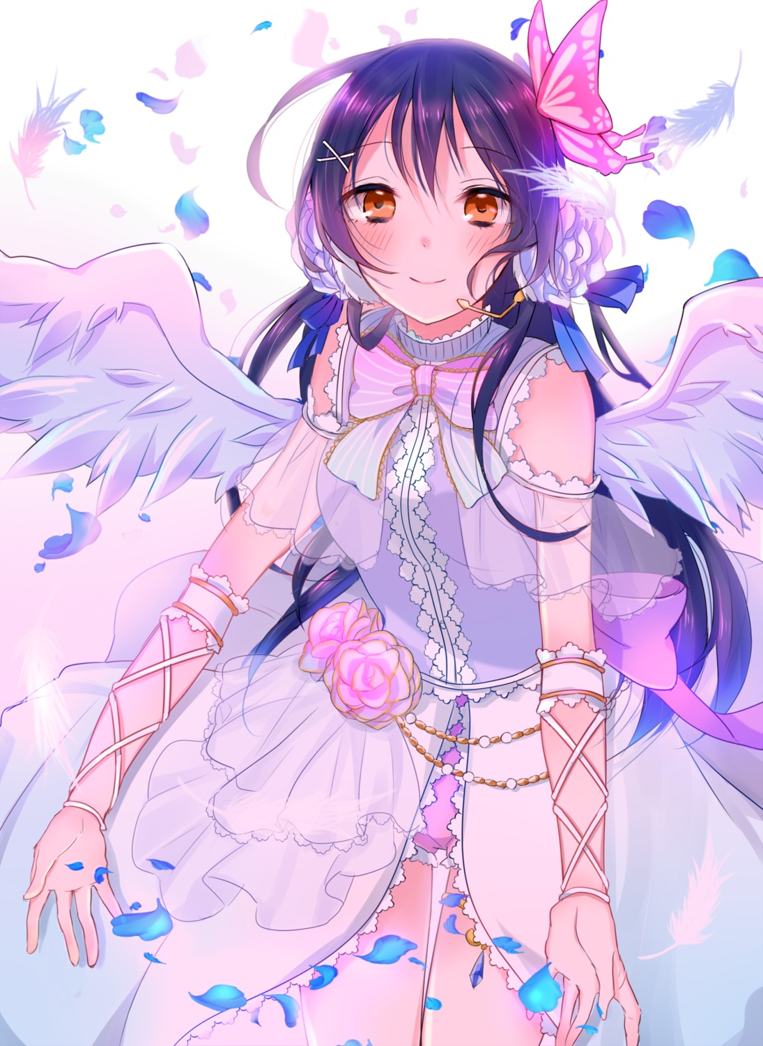 dress love_live! satoimo_chika sonoda_umi wings