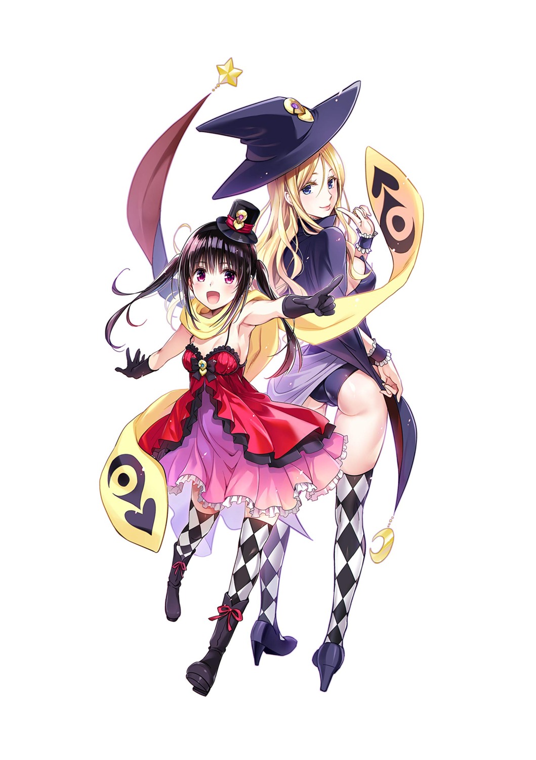 ass cleavage dress hatena☆illusion heels leotard thighhighs witch yabuki_kentarou