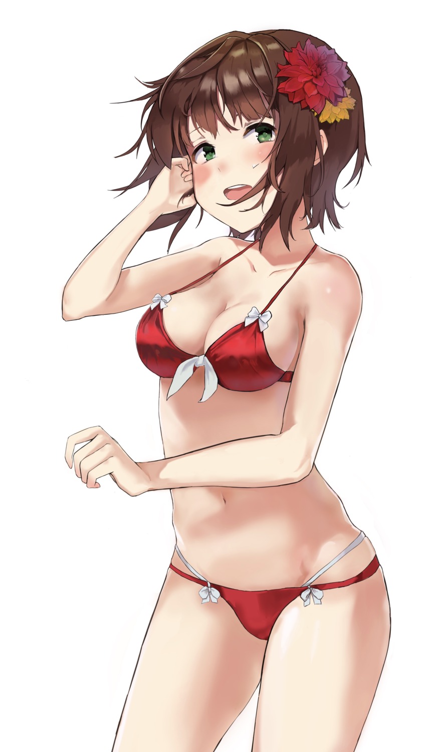 amami_haruka bikini cleavage lv.p swimsuits the_idolm@ster