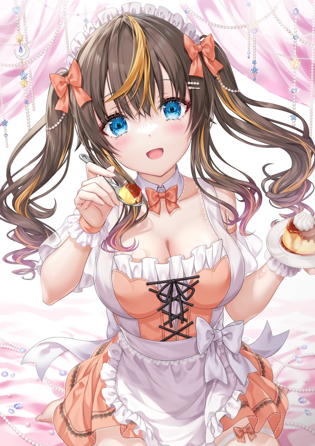 garter kyariko maid no_bra