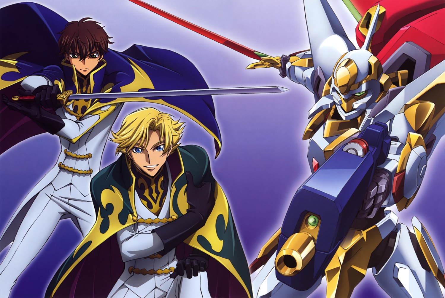 code_geass gino_weinberg itagaki_atsushi kururugi_suzaku male mecha