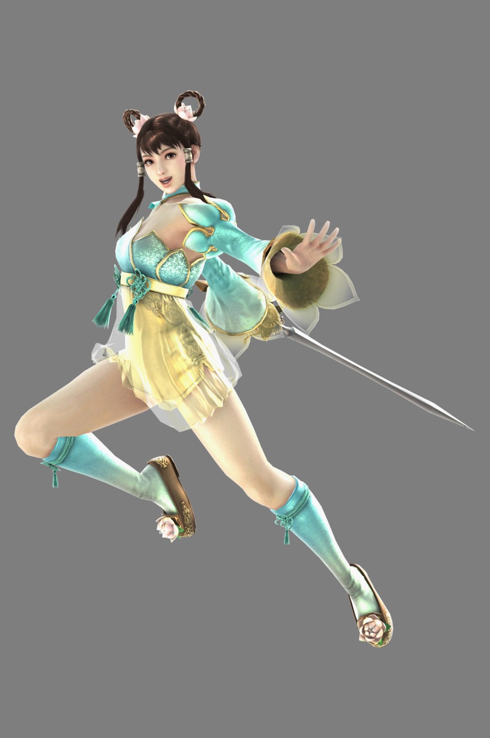 asian_clothes cg see_through soul_calibur soul_calibur_v sword transparent_png weapon yan_leixia