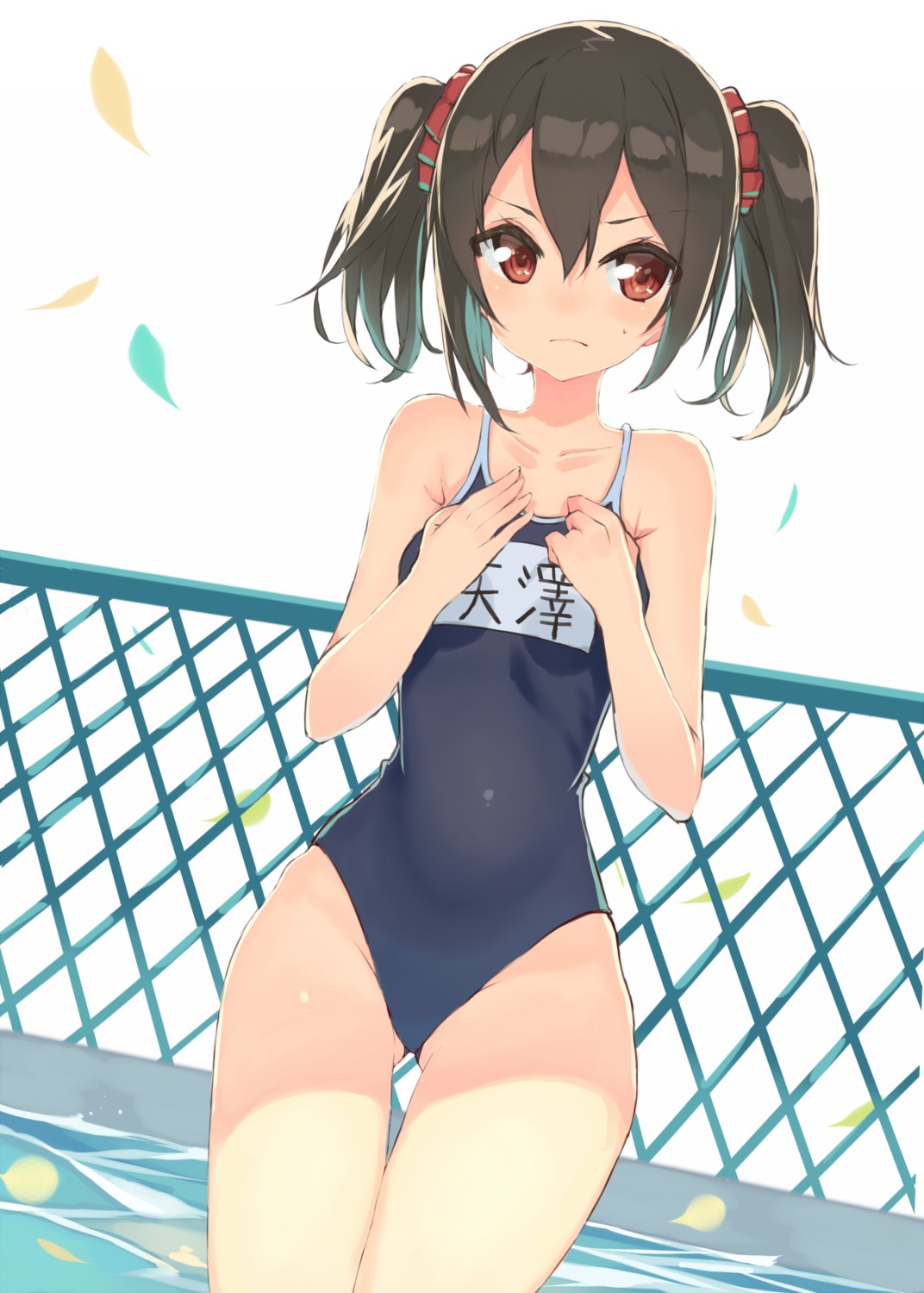 hajime_kaname love_live! school_swimsuit swimsuits yazawa_nico