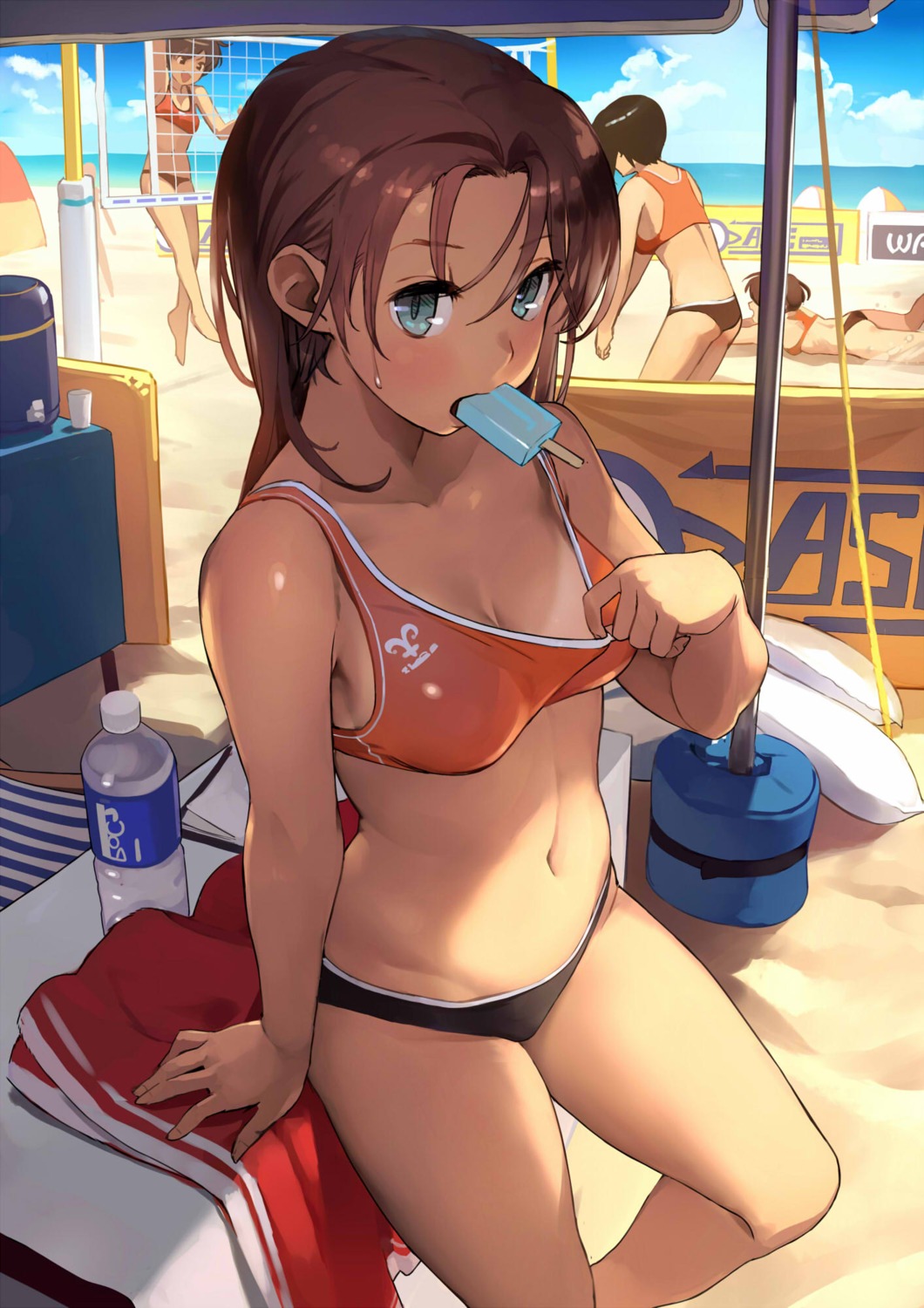 bikini cleavage swimsuits tan_lines tetsuo_(amenohutikoma)