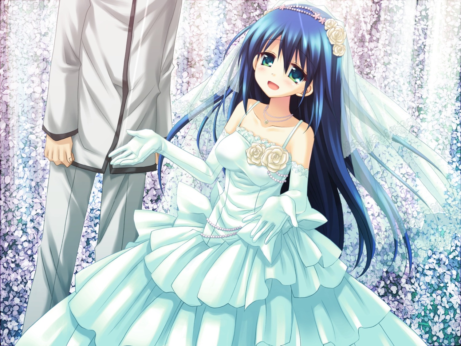 amafuki_setsuka dress game_cg hanafubuki sakurazawa_izumi silver_bullet wedding_dress