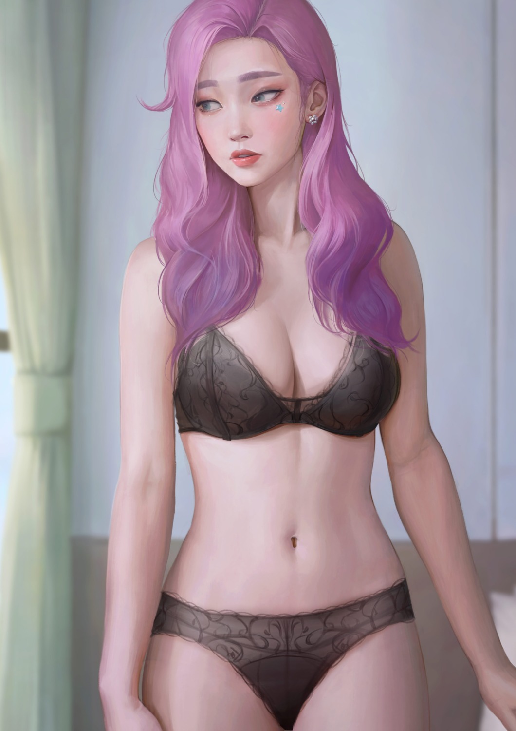 bra hoo_bamon league_of_legends lingerie pantsu seraphine