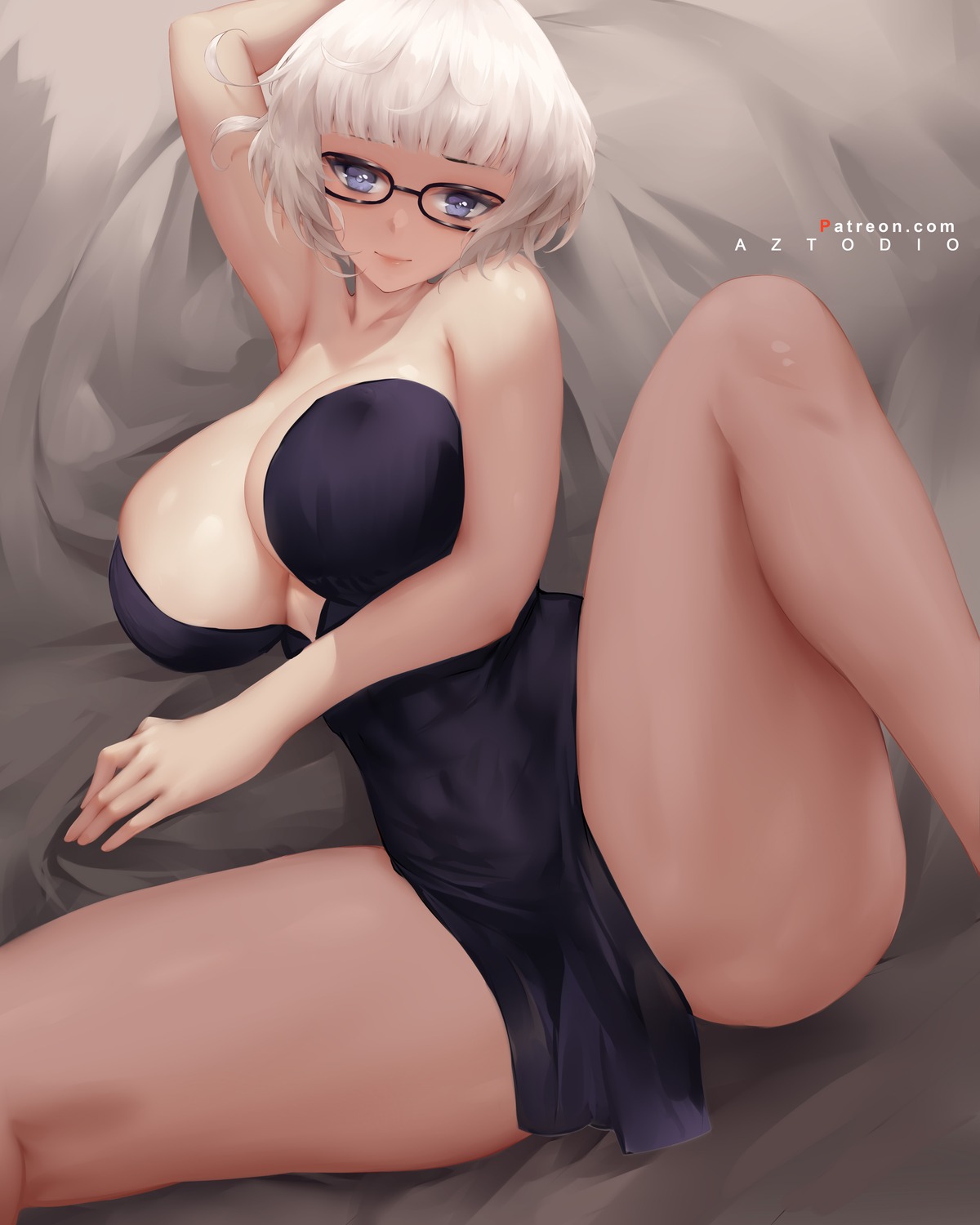 azto_dio dress erect_nipples megane no_bra