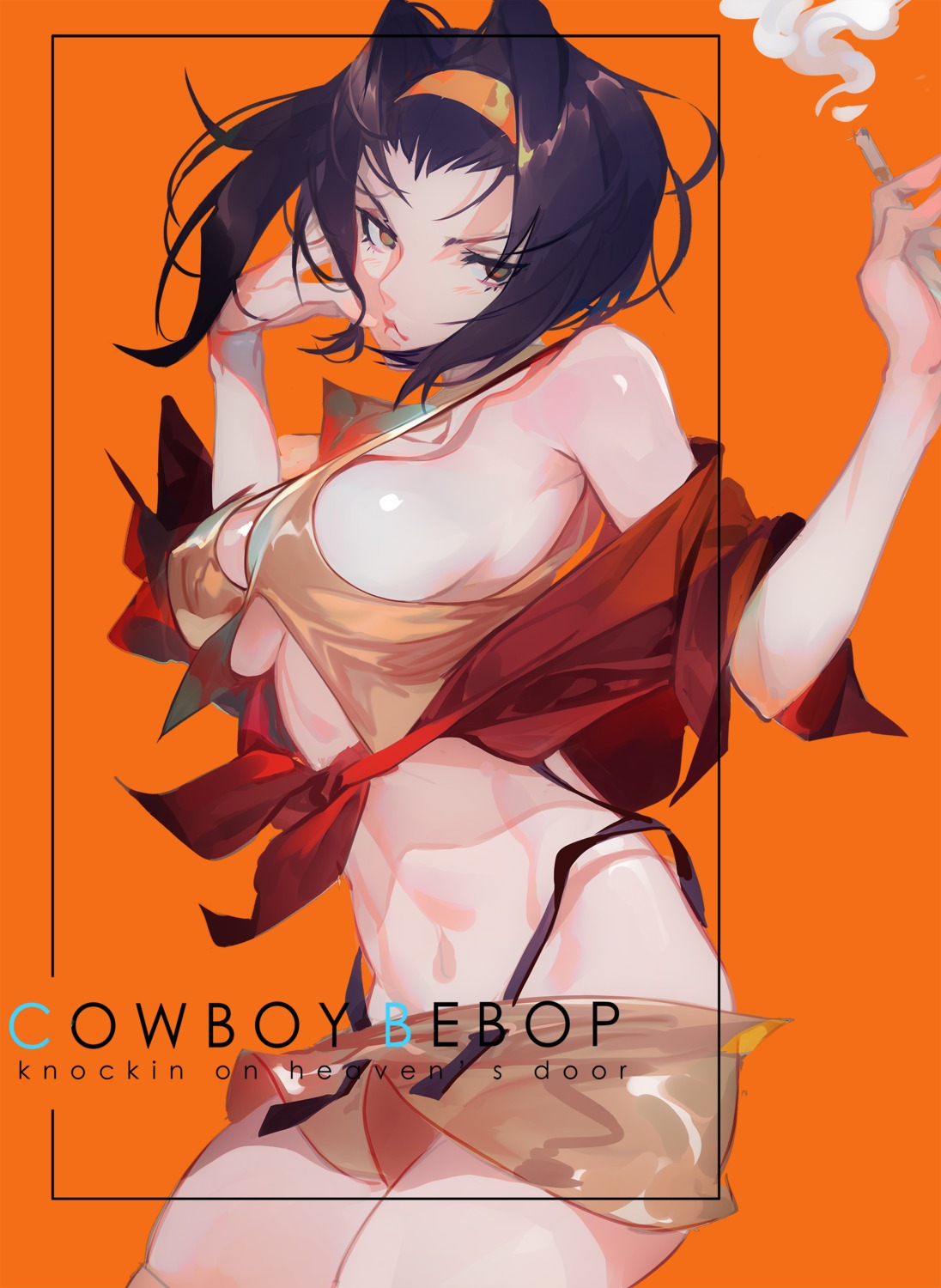 cowboy_bebop faye_valentine grandia_lee no_bra nopan see_through