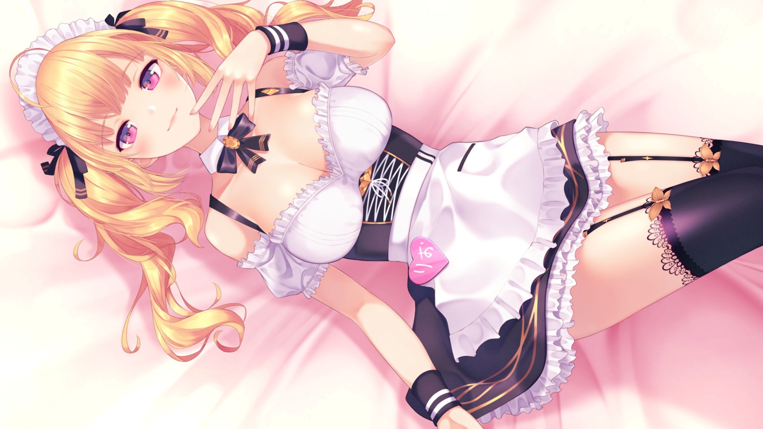 maid nijisanji nijisanji_seeds nishinomiya_suzu stockings takamiya_rion thighhighs