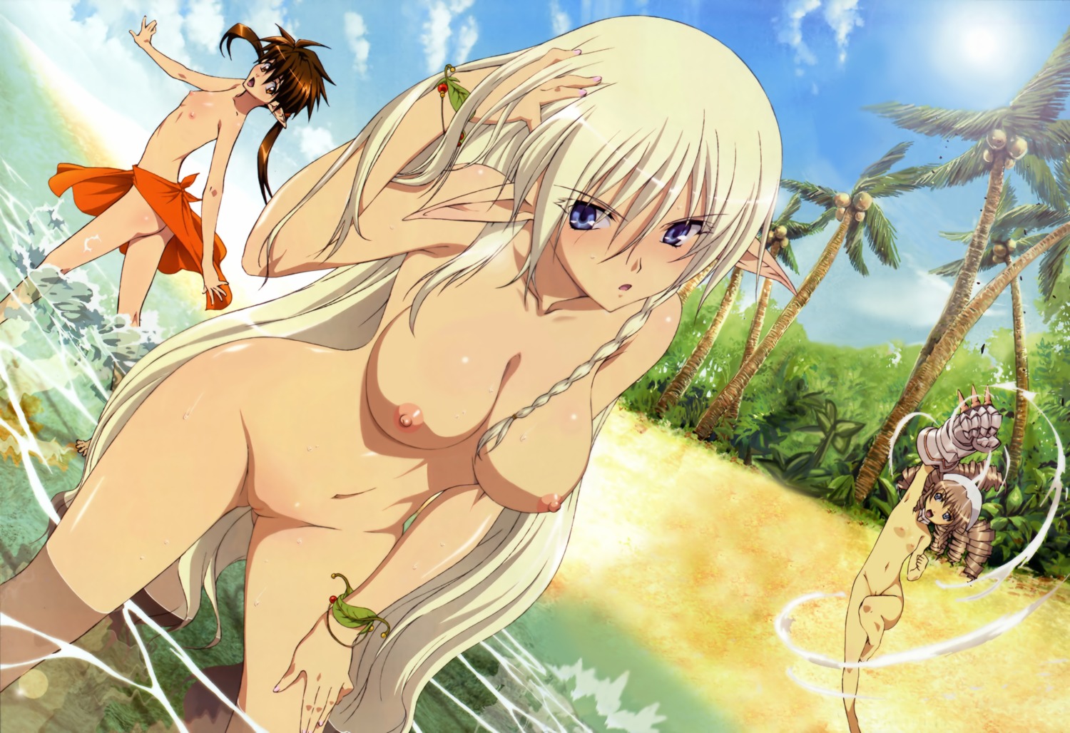 alleyne elf loli miyazawa_tsutomu naked nipples nowa photoshop pointy_ears pussy queen's_blade uncensored wet ymir