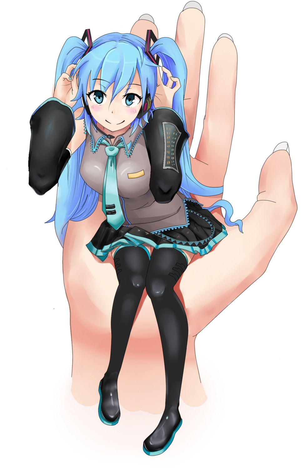 hatsune_miku roillingm thighhighs vocaloid