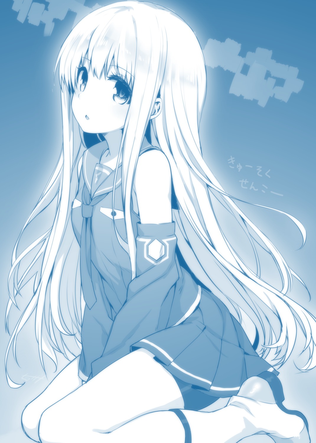 aoki_hagane_no_arpeggio hiraga_matsuri iona monochrome seifuku