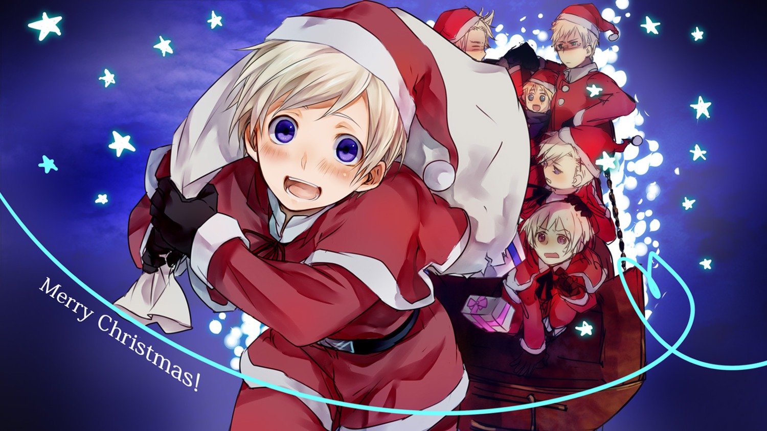 christmas denmark finland hetalia_axis_powers iceland male norway sealand sweden yume_mizuumi