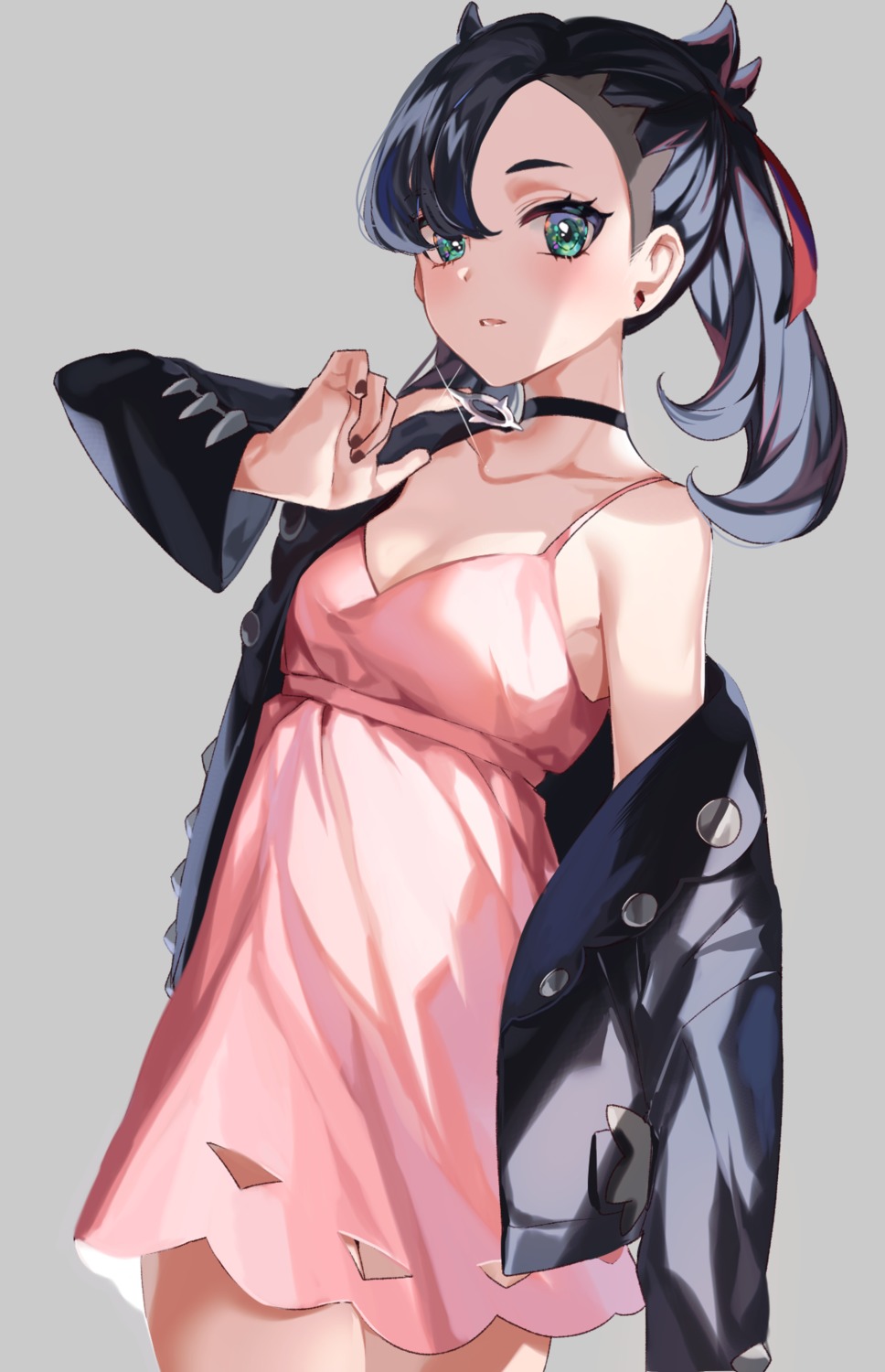 cleavage dress mary_(pokemon) pokemon pokemon_sword_and_shield s2riridoll