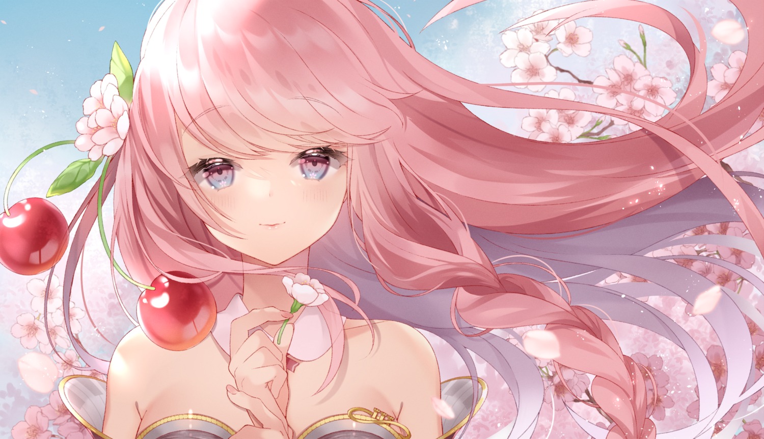 megurine_luka no_bra vocaloid yuni_(irohasuiroiro)