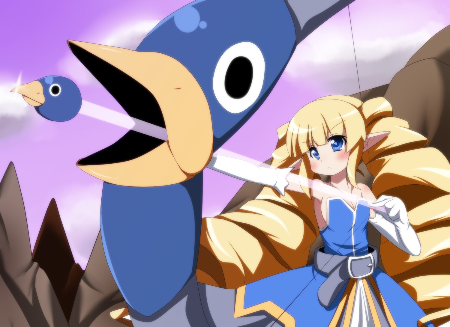 archer_(disgaea) cleavage disgaea kakeru prinny