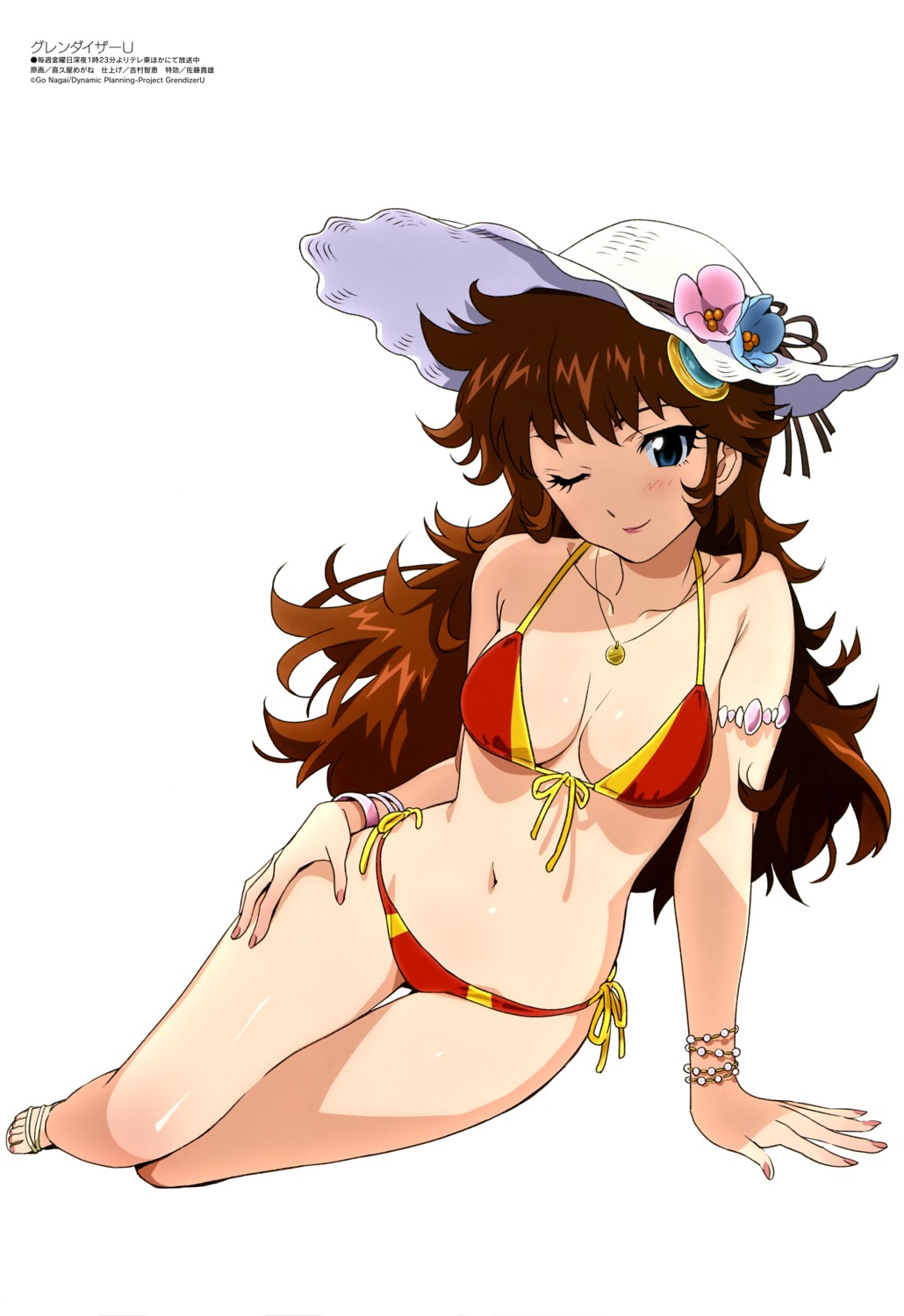 bikini grace_maria_fleed grendizer_u kikuya_megane swimsuits ufo_robot_grendizer