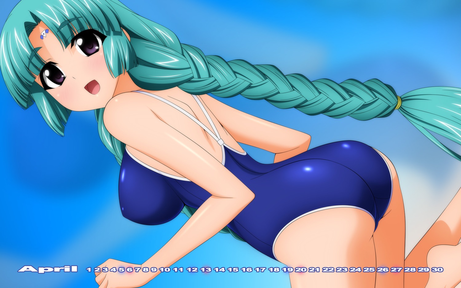 ass calendar canal_volphied lost_universe swimsuits wave_ride