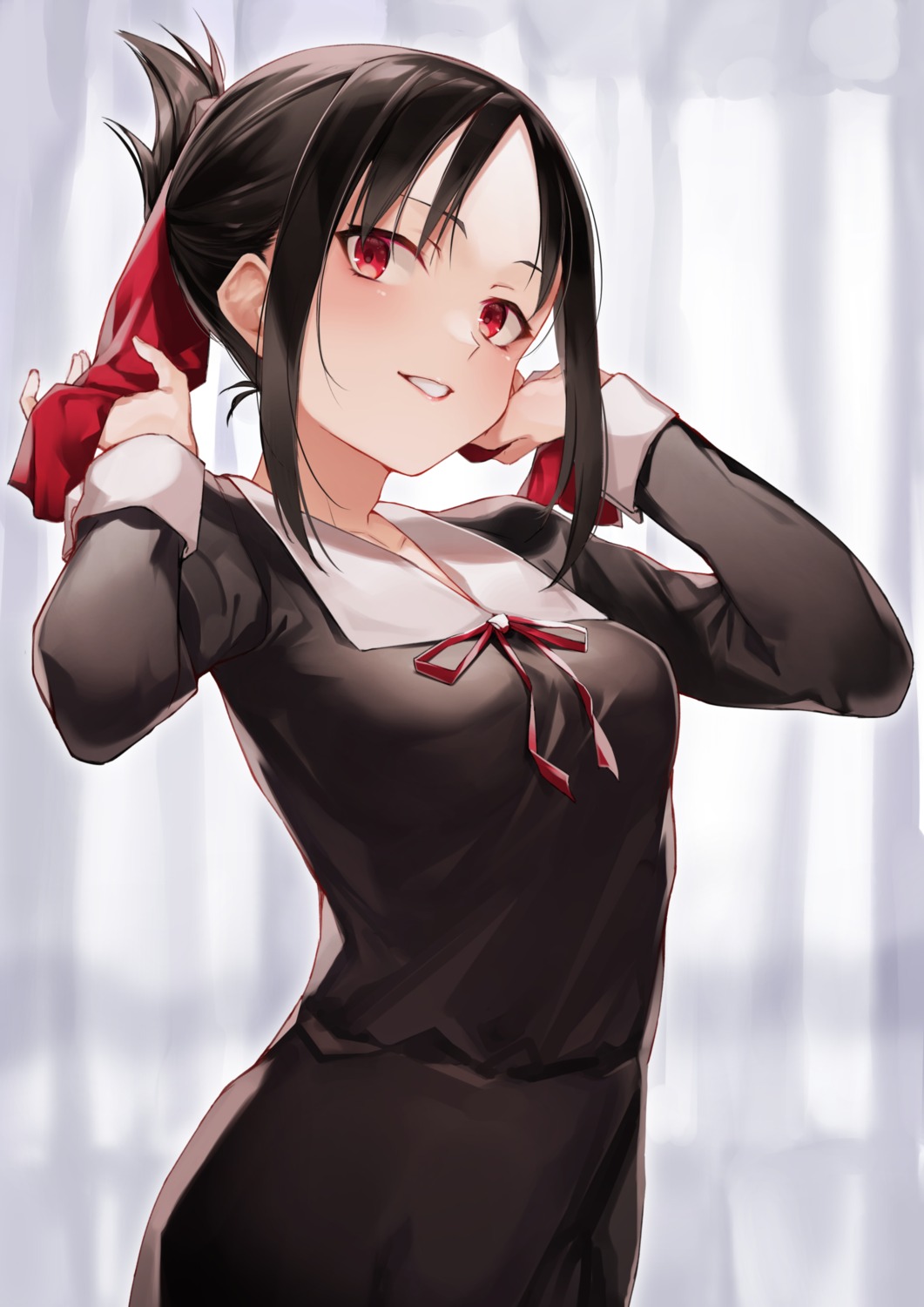 hachiroku_(hatirokusann86) kaguya-sama_wa_kokurasetai_~tensai-tachi_no_renai_zunousen~ seifuku shinomiya_kaguya