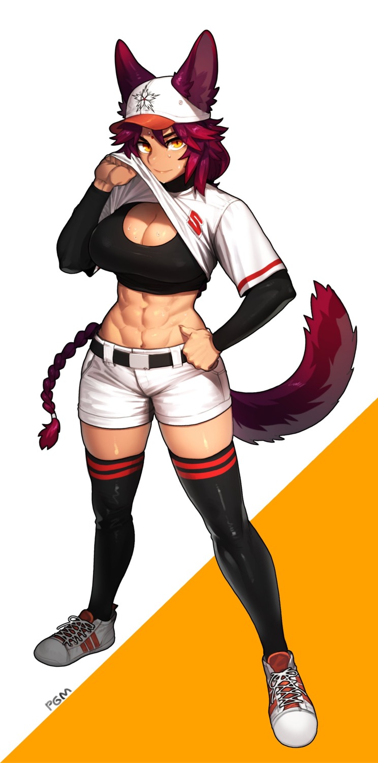 animal_ears pgm300 shirt_lift tail thighhighs wet