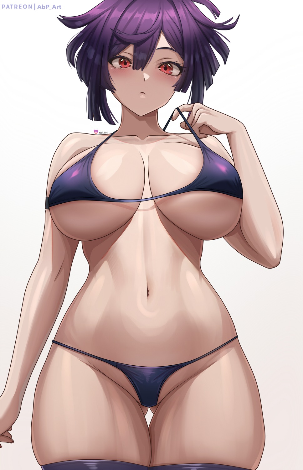 abpart bikini jigokuraku swimsuits thighhighs thong undressing yuzuriha_(jigokuraku)