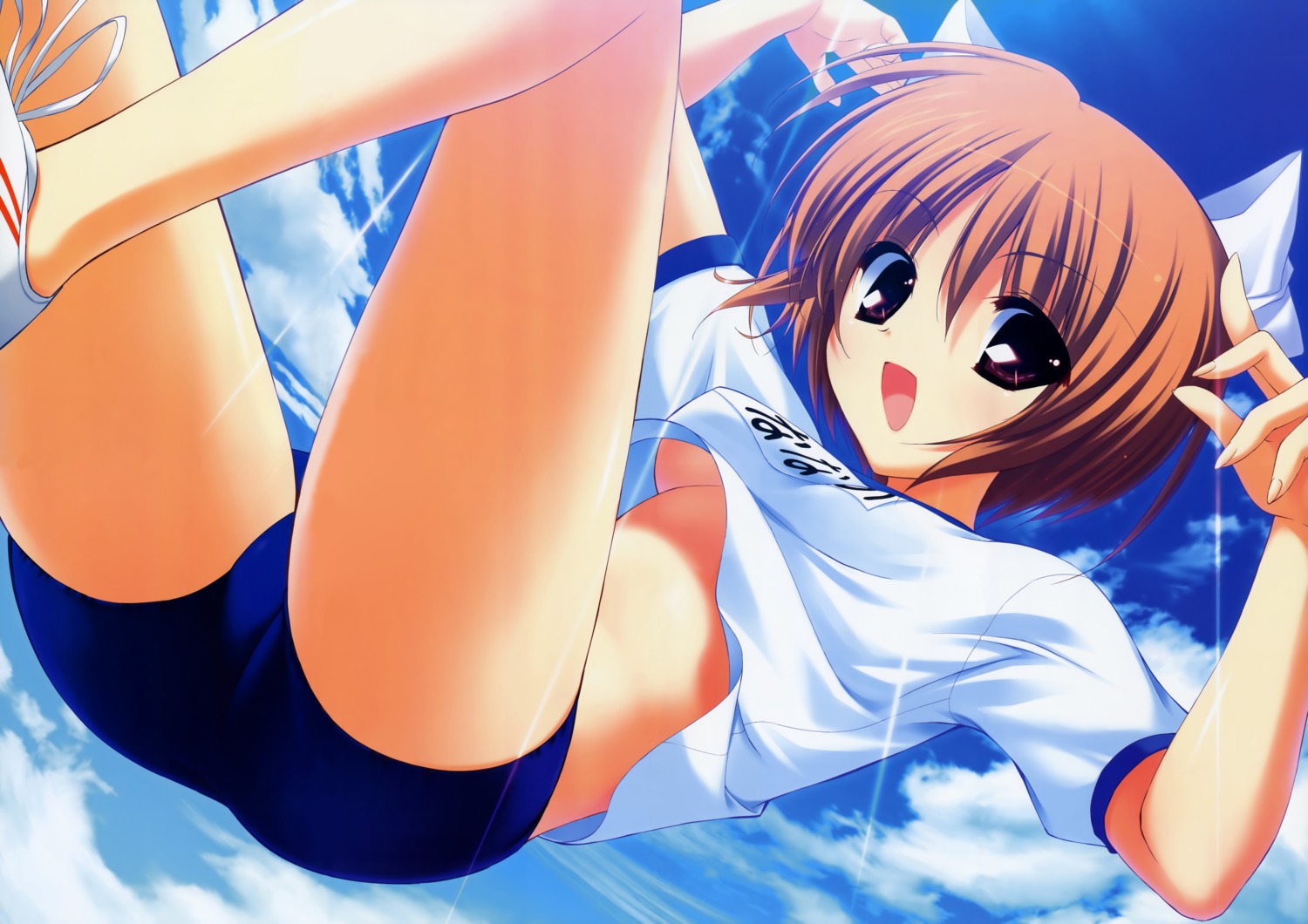 fixed fumio gym_uniform hoshiuta suoh_nanano underboob wallpaper