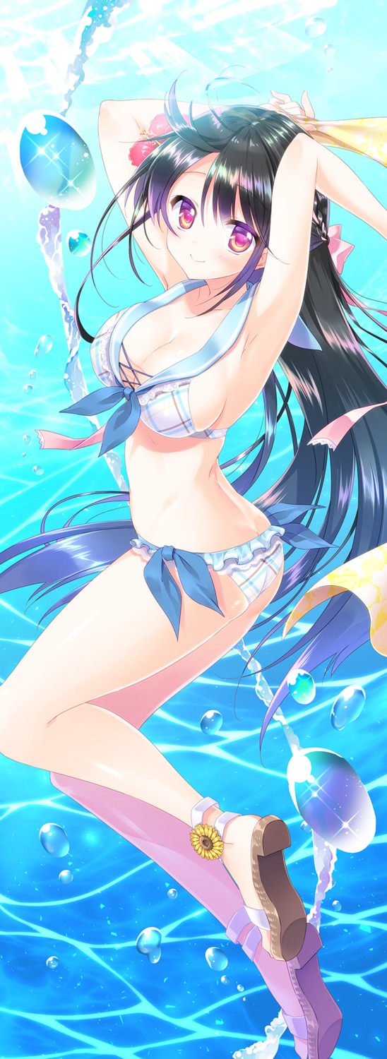 bikini cleavage heels shouna_mitsuishi swimsuits