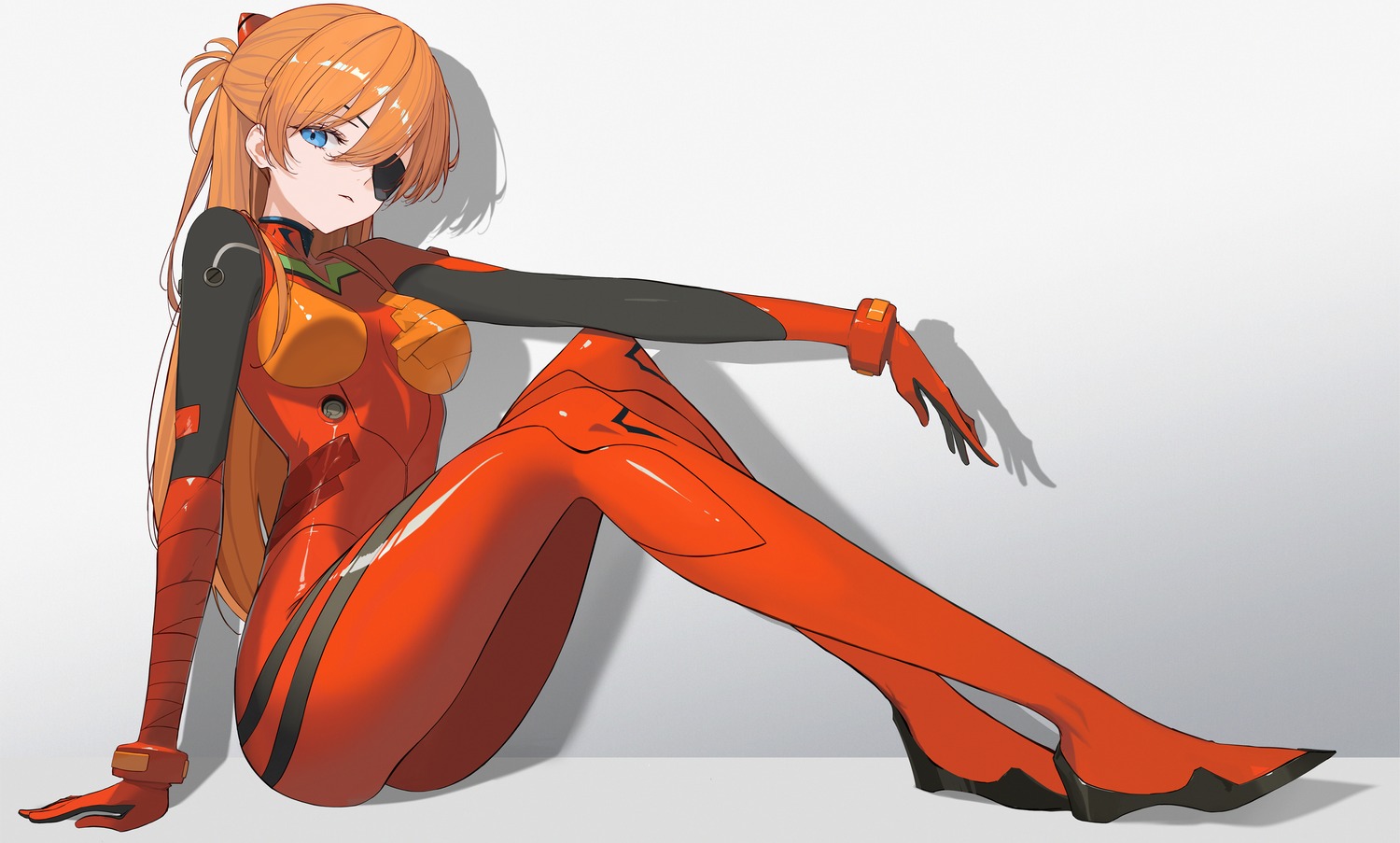 bodysuit eyepatch neon_genesis_evangelion rikui_(rella2930) souryuu_asuka_langley