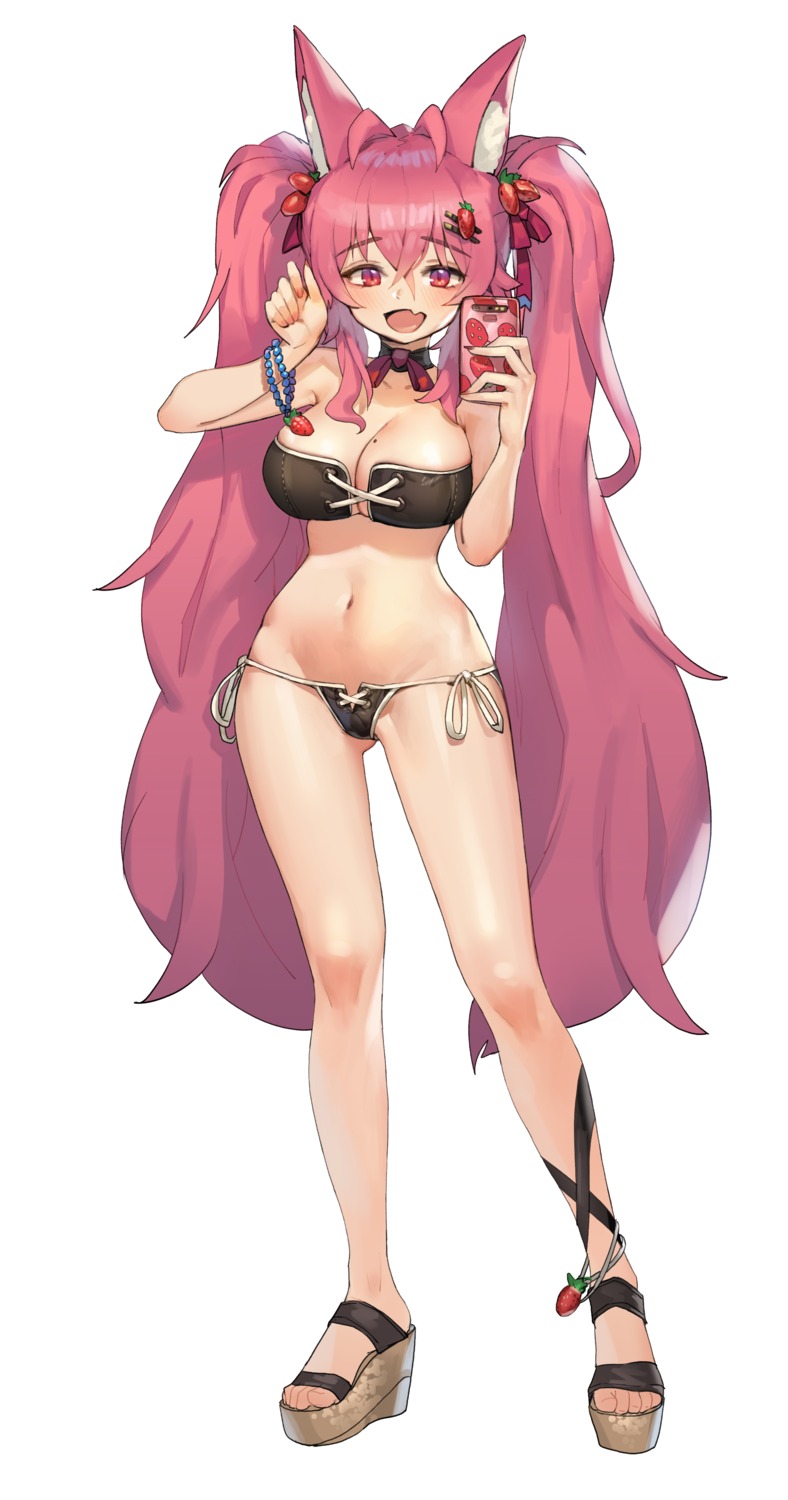 animal_ears bikini cleavage romana swimsuits