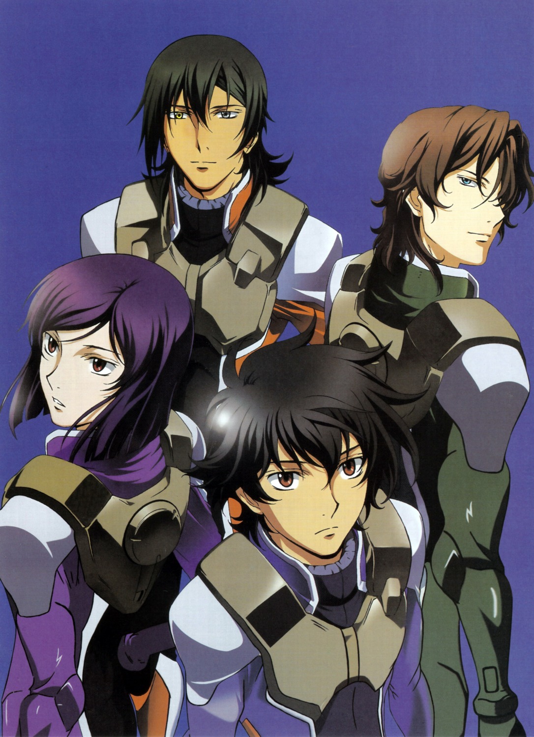 allelujah_haptism chiba_michinori gundam gundam_00 lockon_stratos lyle_dylandy male screening setsuna_f_seiei tieria_erde