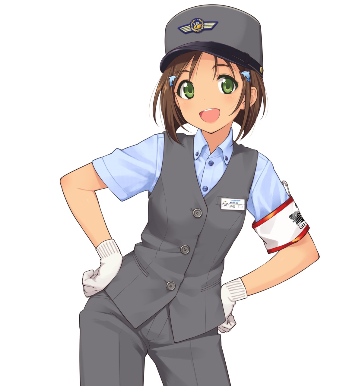 inou_shin shibaguchi_konomi tetsudou_musume translated uniform