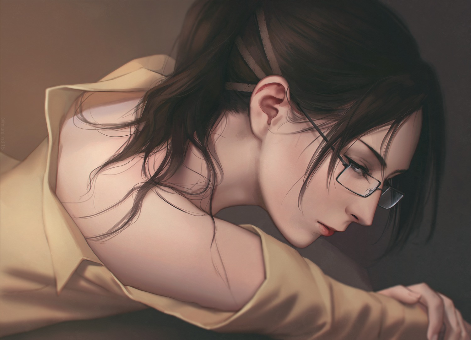 hanji_zoe megane miura_naoko no_bra shingeki_no_kyojin