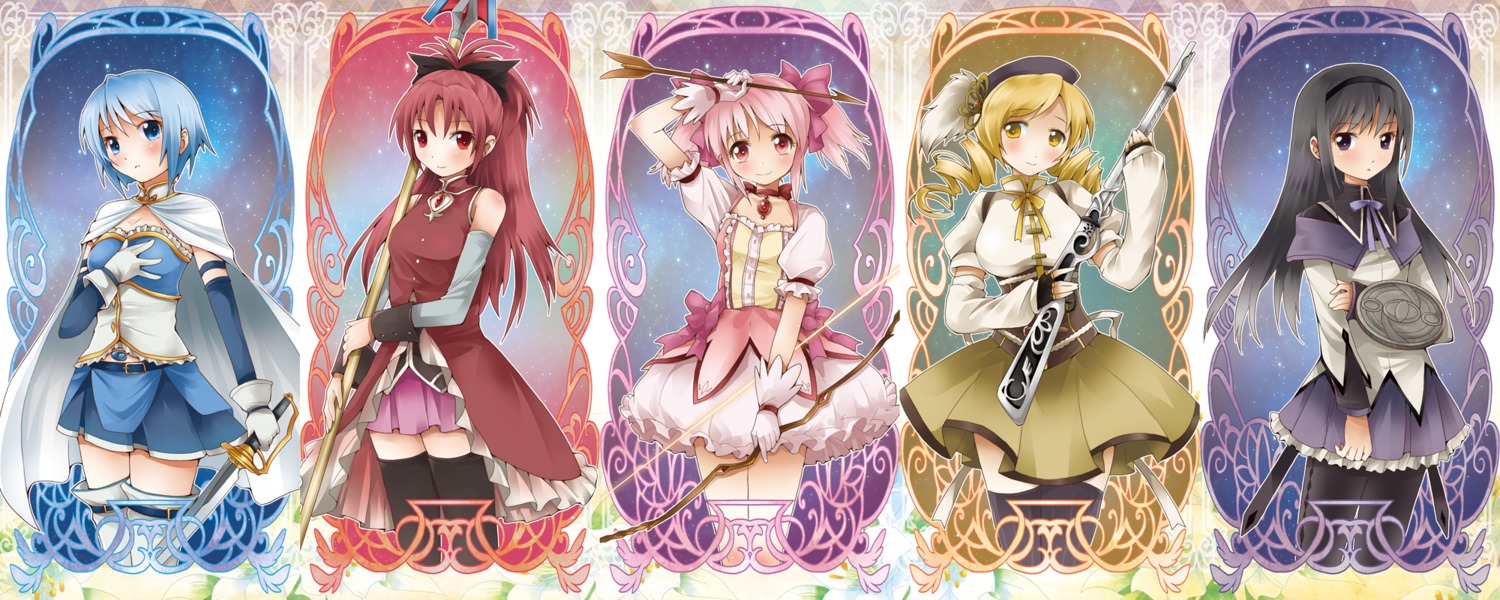 akemi_homura kaname_madoka michii_yuuki miki_sayaka puella_magi_madoka_magica sakura_kyouko tomoe_mami