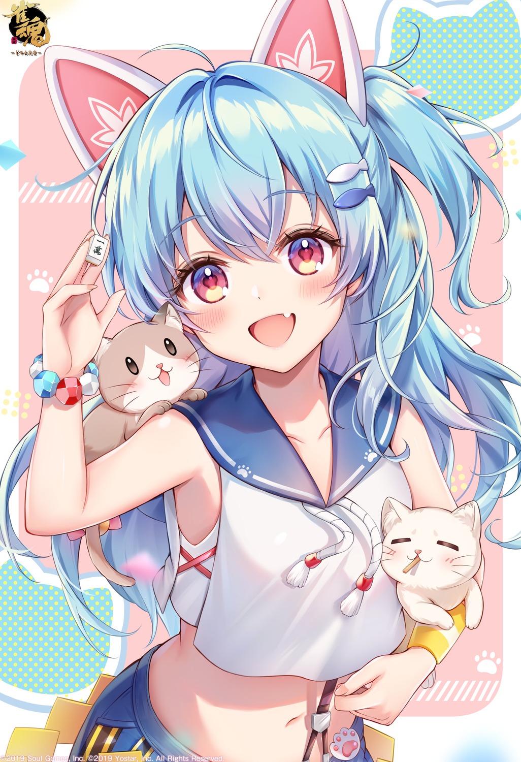 amaki_ruto animal_ears igarashi_haruna majsoul neko nekomimi