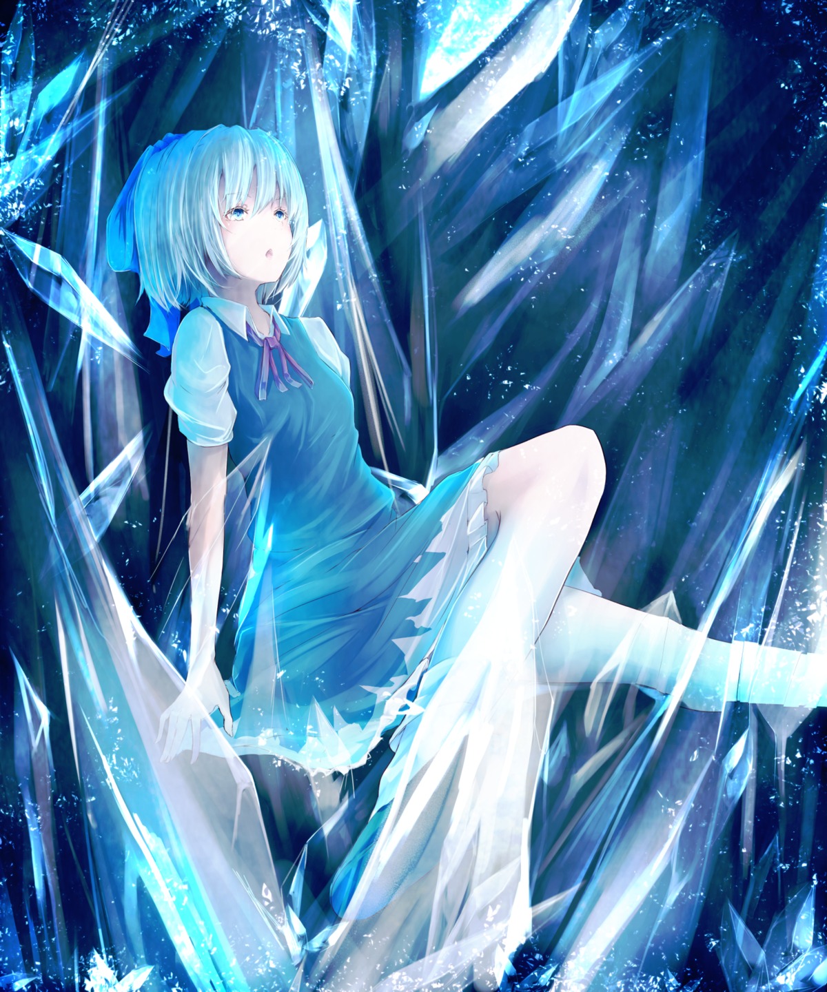 cirno dress marumoru touhou wings