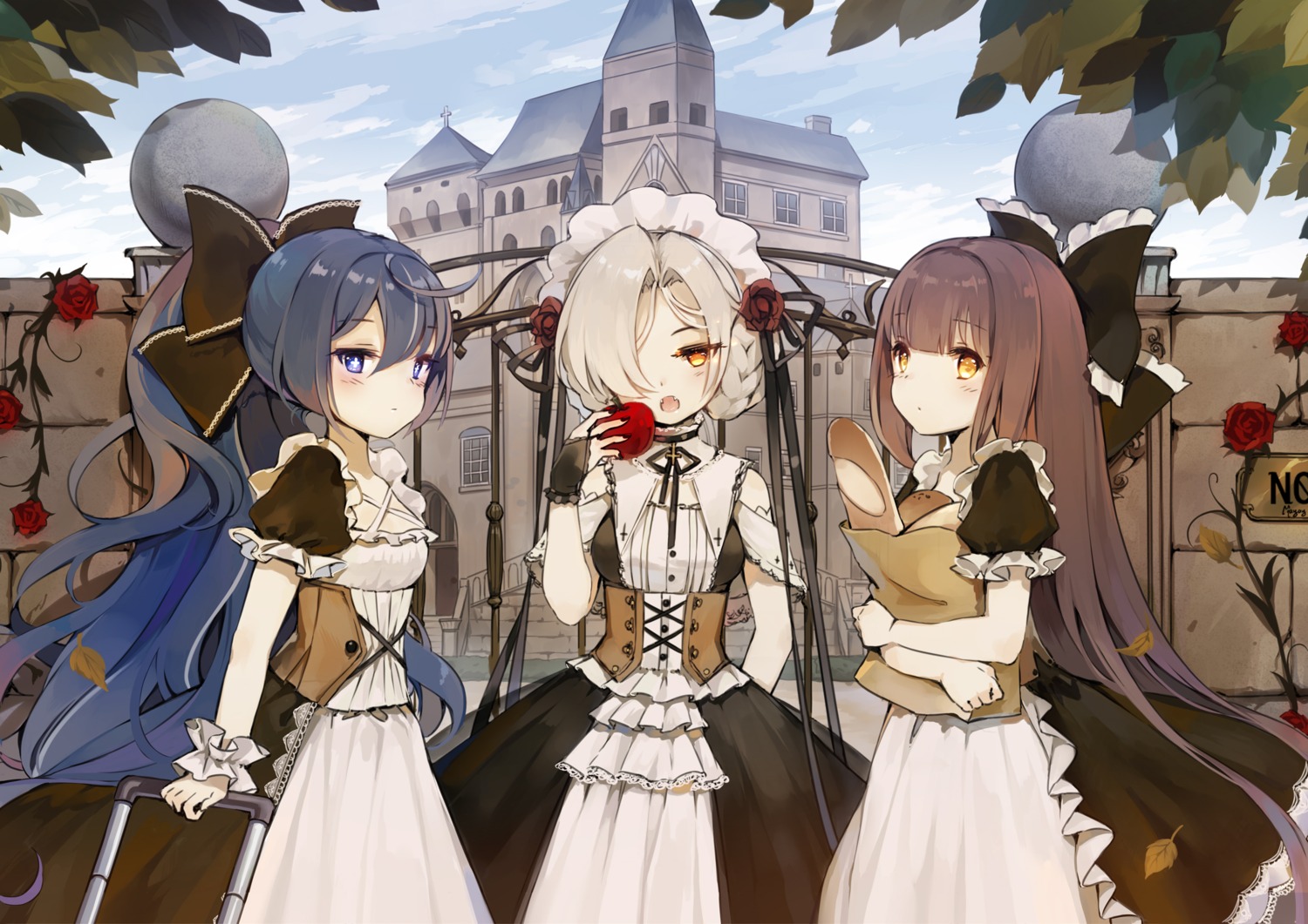 azur_lane harutsuki_(azur_lane) maid maya_g sheffield_(azur_lane) yoizuki_(azur_lane)