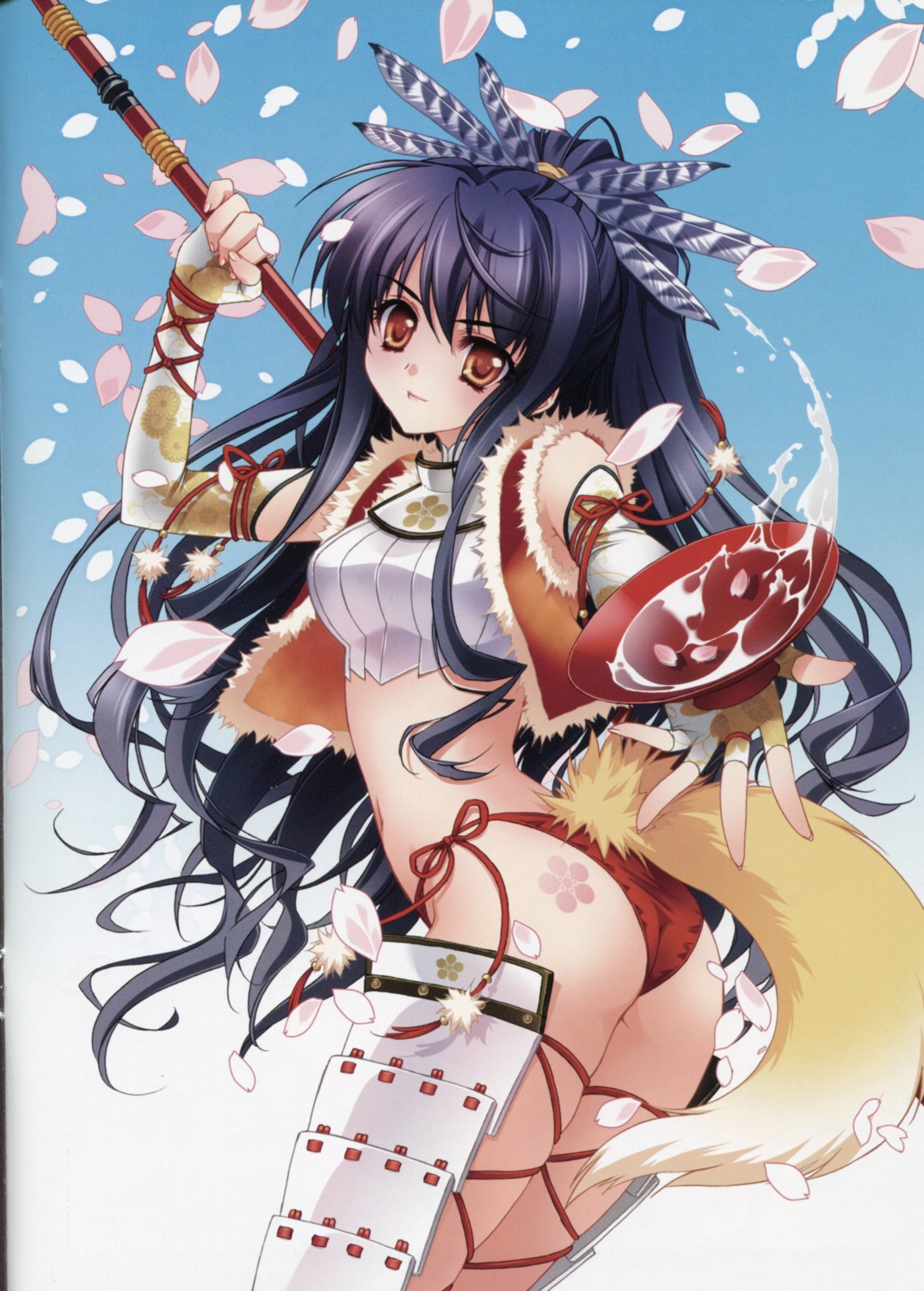 armor carnelian cropme pantsu sake scanning_resolution string_panties tail