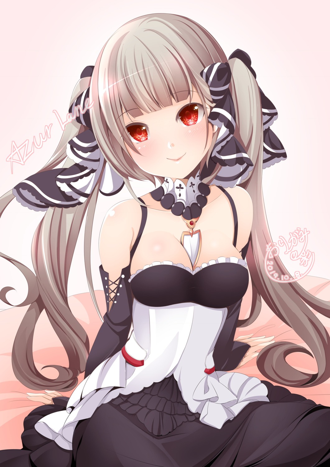 azur_lane cleavage formidable_(azur_lane) gothic_lolita lolita_fashion origami_aya