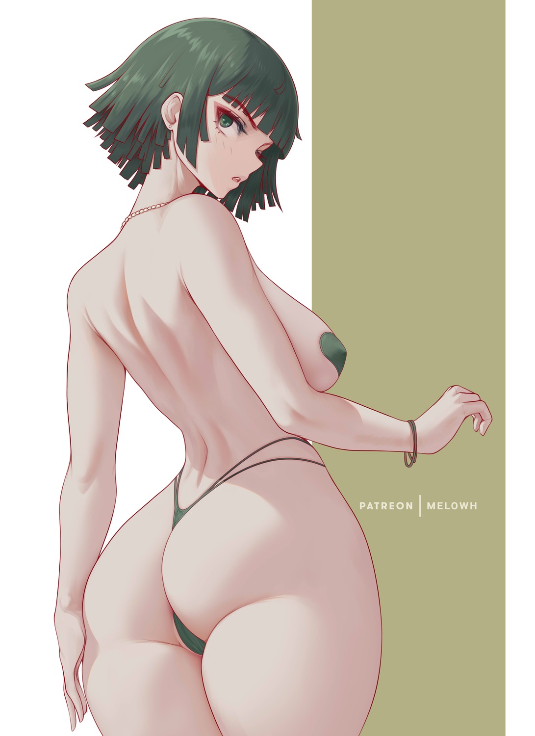 ass fubuki_(one_punch_man) melowh one_punch_man pantsu pasties thong topless