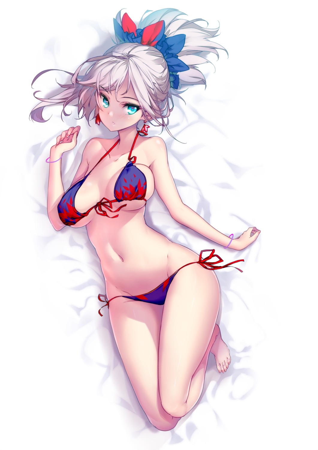 bikini fate/grand_order hong_(white_spider) miyamoto_musashi_(fate/grand_order) swimsuits