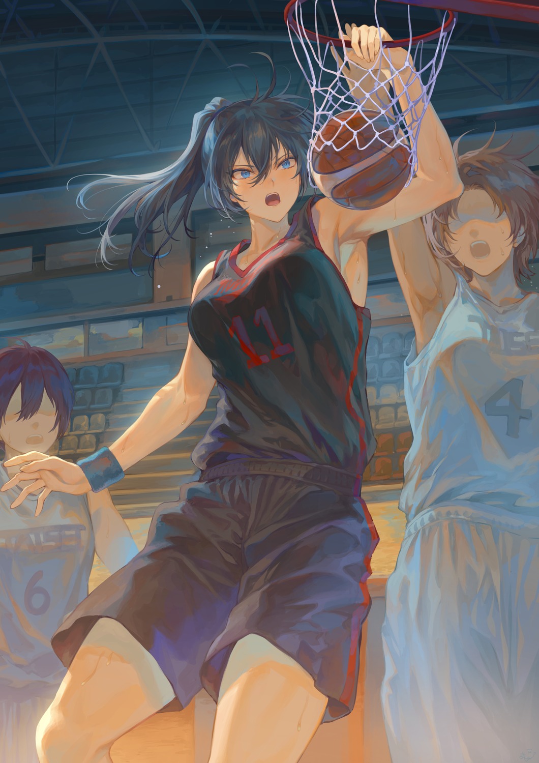 basketball mashu_(003) oomikado_aoi uniform