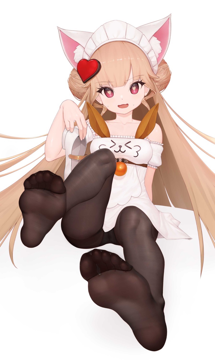 animal_ears cream doha_skylightscent feet pantsu pantyhose skirt_lift